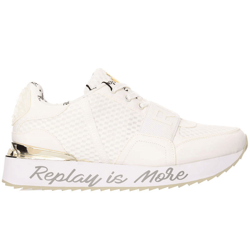 Replay ženske tenisice s remenom za penny, bijele