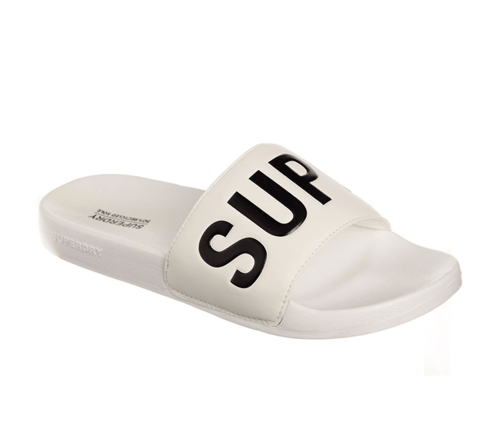 SUPERDRY muške papuče, bijele