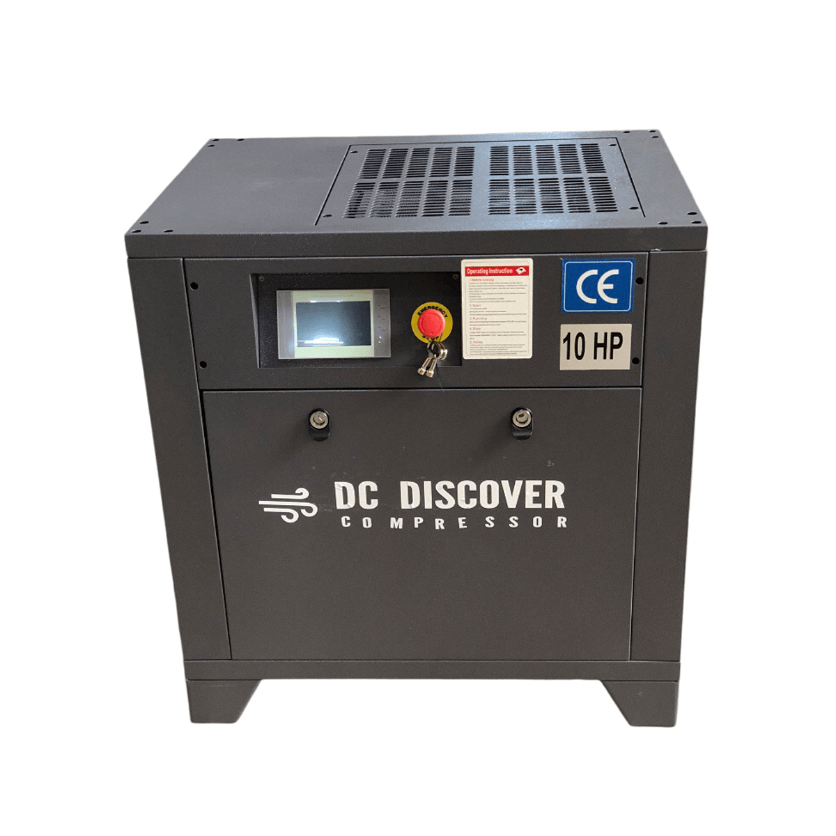 DISCOVERI Vijčani kompresor 7.5 kW, Tamnosivi