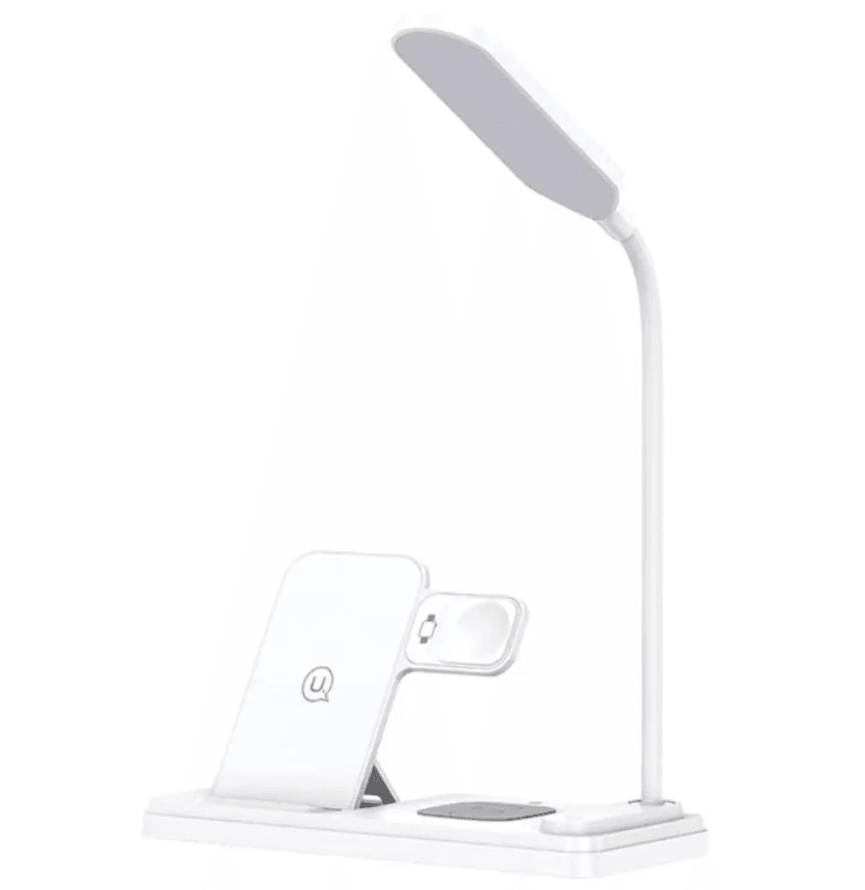 Usams Baza za bežično punjenje sa lampom US-CD195, 15W, 4u1, Bijela