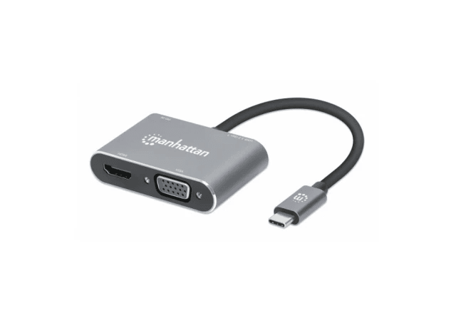 MANHATTAN Priključna stanica 130691 USB-C - VGA/HDMI/USB 3.0/PD 87W