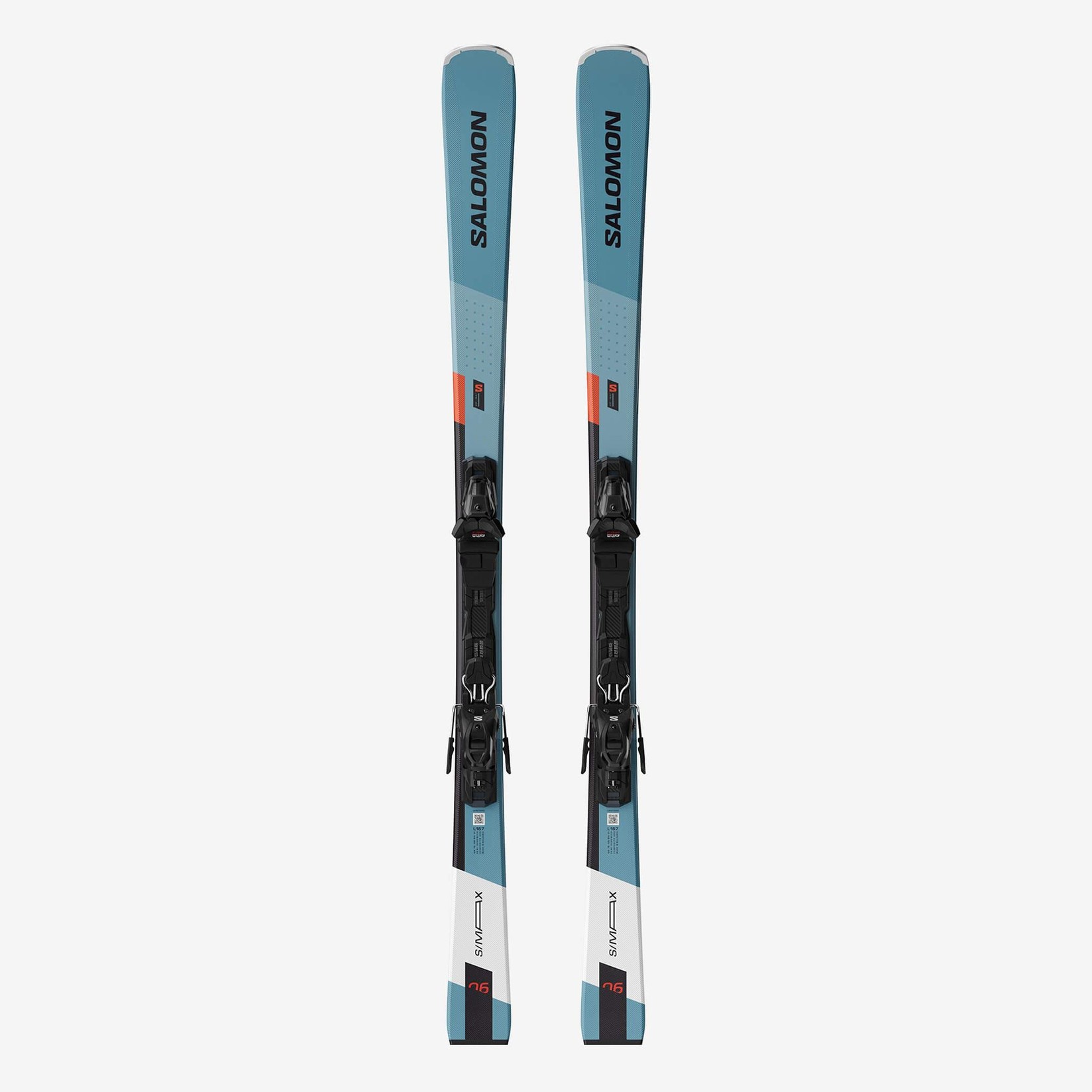 Salomon Skije set E S/MAX 6 + Vezovi M10 GW L80 Tea, Plave