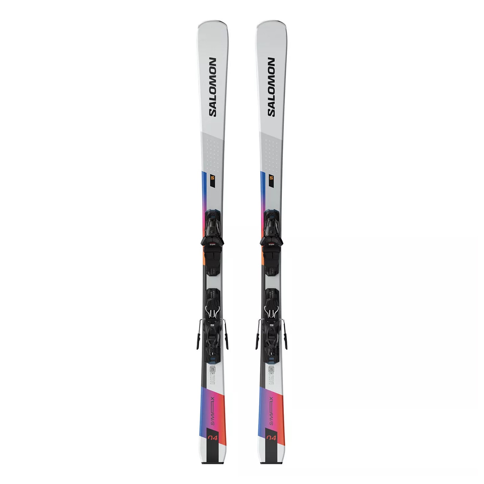 Salomon Skije set E S/MAX 4 + M10 GW L80, Bijele