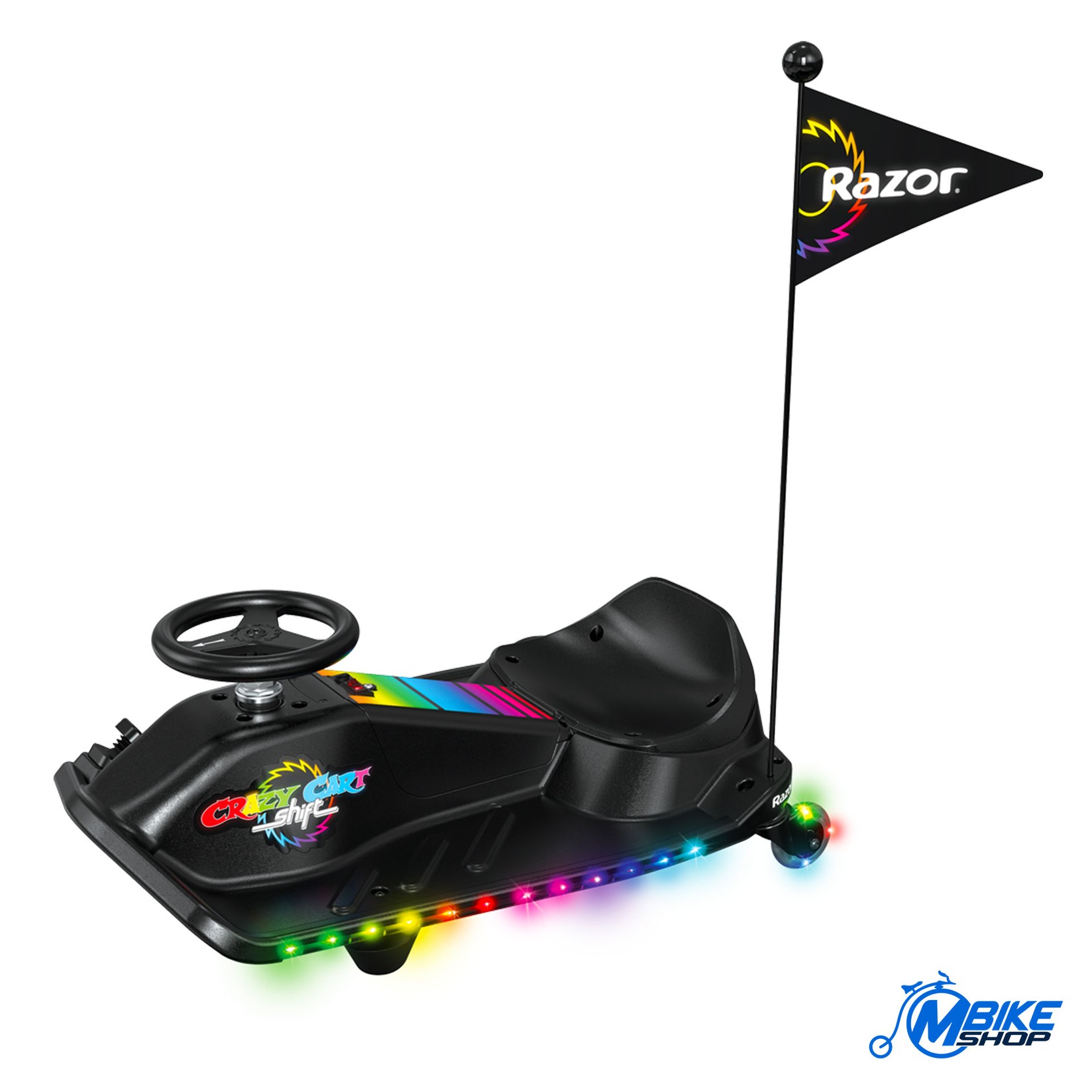 Razor Dječije E-karting vozilo Crazy Shift Lightshow, Crno