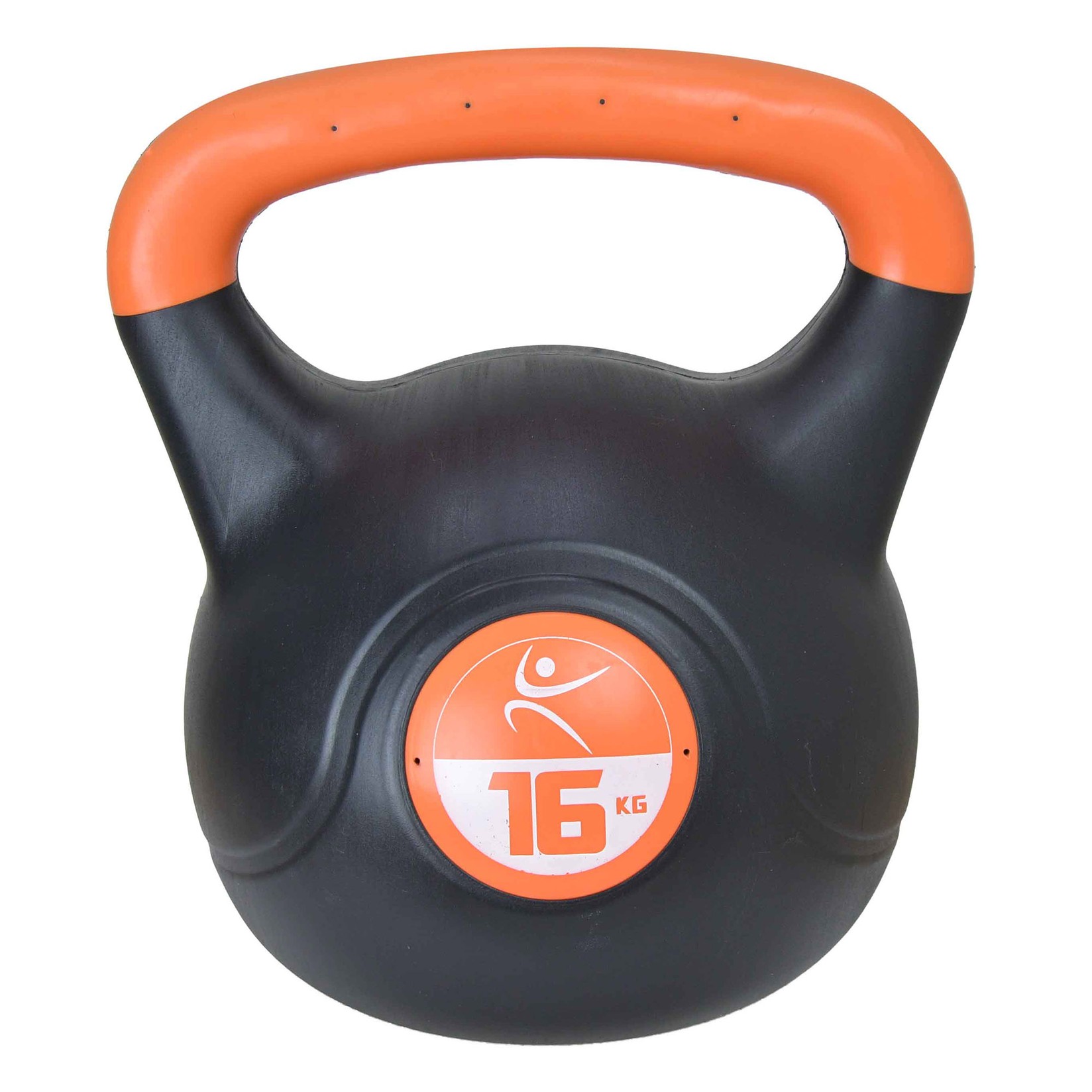 Lifefit Kettlebell Grija Vinyl, 16 kg, Narandžasta