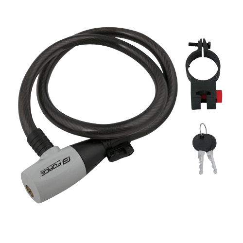 Force Sajla na ključ, Spiralna, 80cm/12mm, Crna