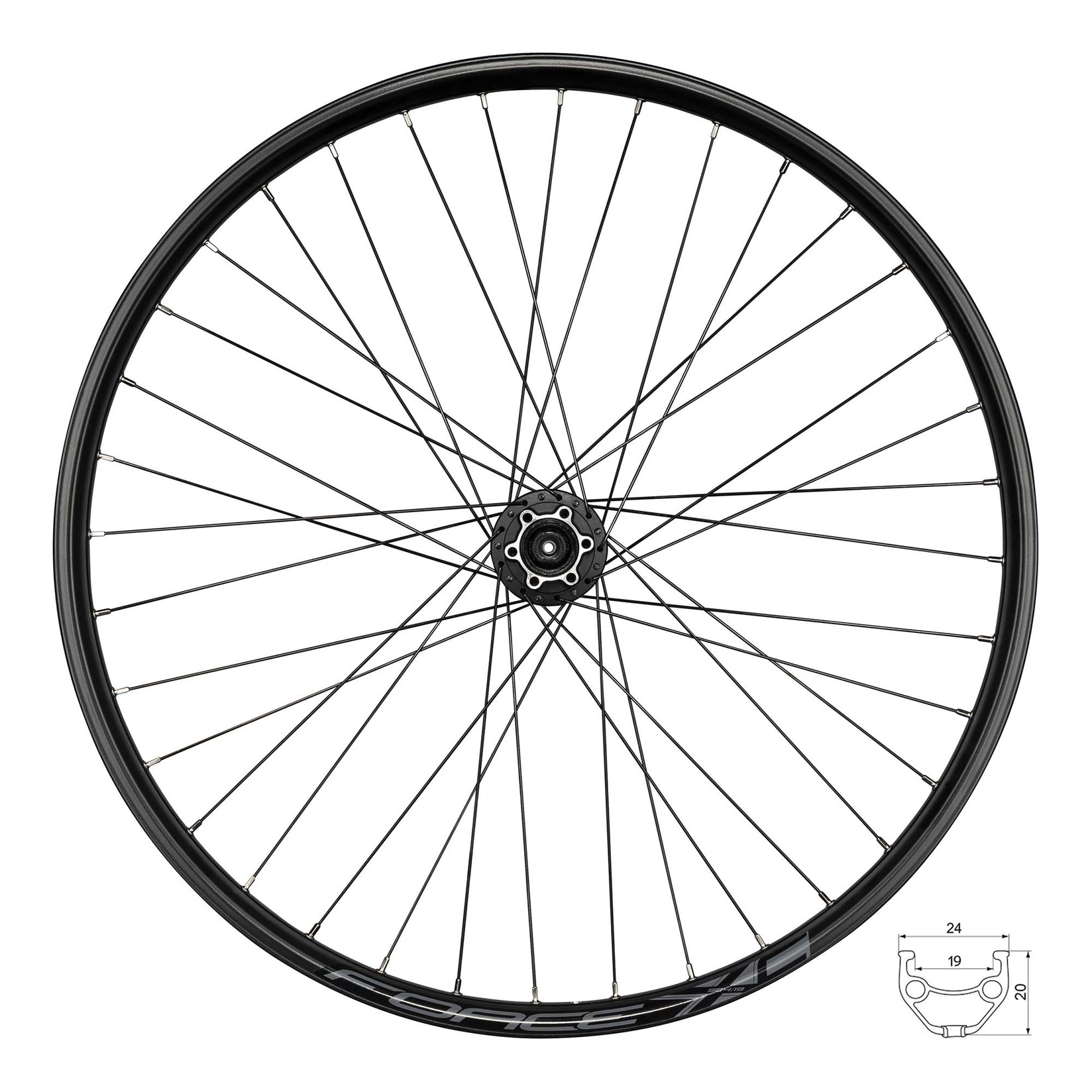 Force Točak prednji XC Disc 584x19 HBM475 6b 36sh