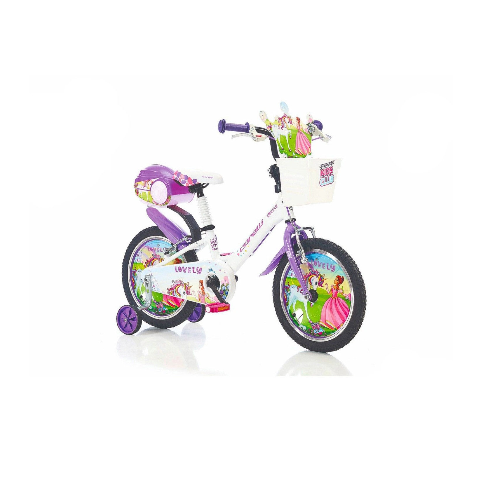 Corelli Bicikl za djevojčice Lovely 20" Alu, Bijelo-ljubičasti