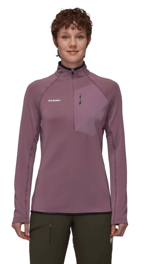 Mammut Ženska majica Aenergy Light ML Half Zip Pull Flux, Ljubičasta
