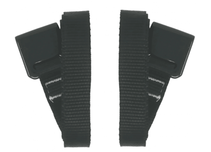 Peruzzo Set 2 remena za bicikle, Sa kopčom, 100cm, Crni