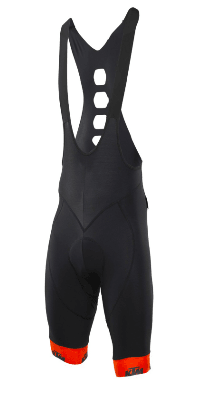 KTM Biciklističke helanke kratke sa tregerima Factory Team Race, Crne