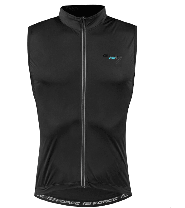 Force Muški prsluk Vision Windproof, Crni