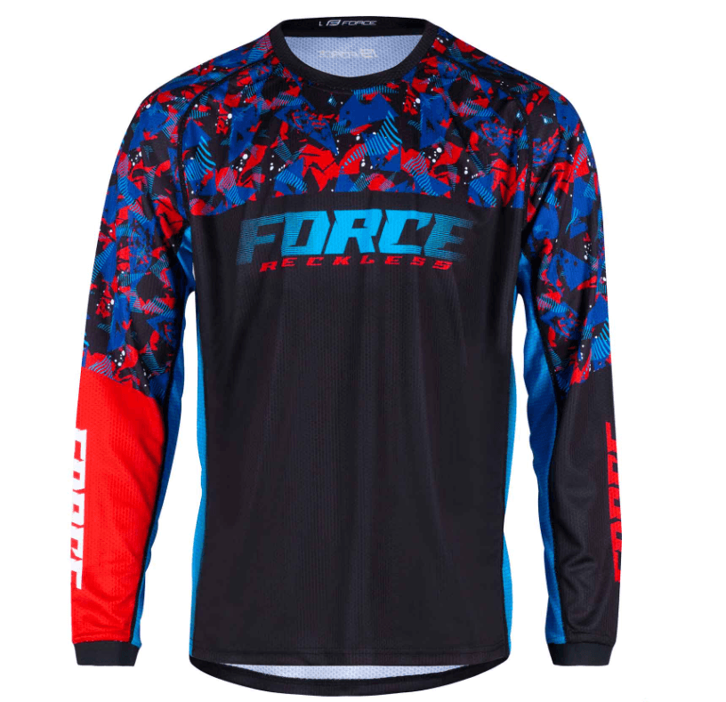 Force Sportska majica Reckless Dugi rukav, Teget-crvena