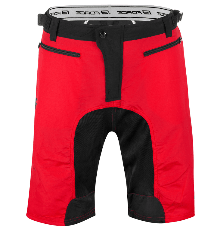 Force Kratke hlače sa uloškom MTB-11, Crvene