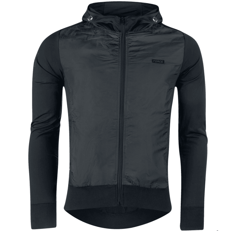 Force Muška jakna Elegant, Sa rajfešlusom, Crna