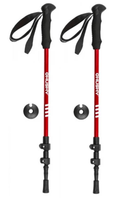 Husky Trekking štapovi za planinarenje Scaup, Crno-crveni