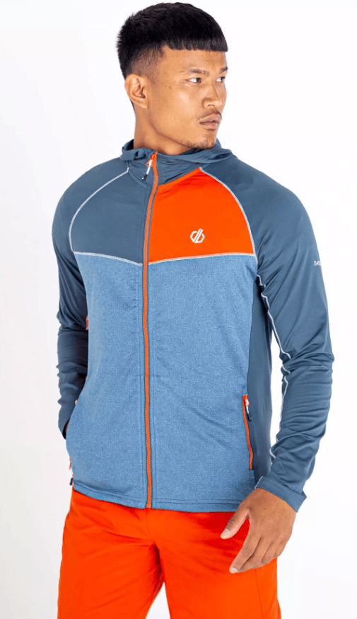 Dare2B Muška dukserica Contend Core, Sivo-narandžasta