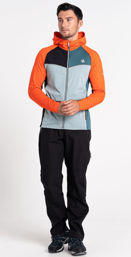 Dare2B Muška dukserica Contend Core Stretch, Narandžasto-siva