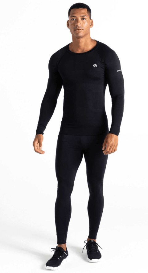 Dare2B Muške termalne helanke In The Zone III, Crne