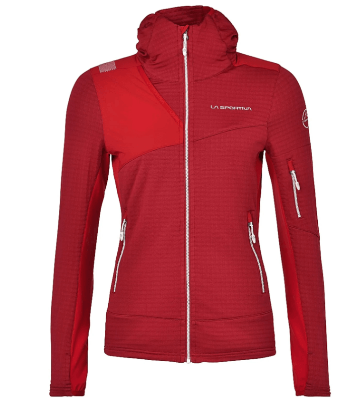 La Sportiva Ženska termalna dukserica Lucendro za planinarenje Berry, Crvena