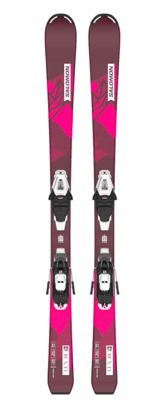 Salomon Skije set Lux JR M + Vezovi L C5 GW J75, Roze