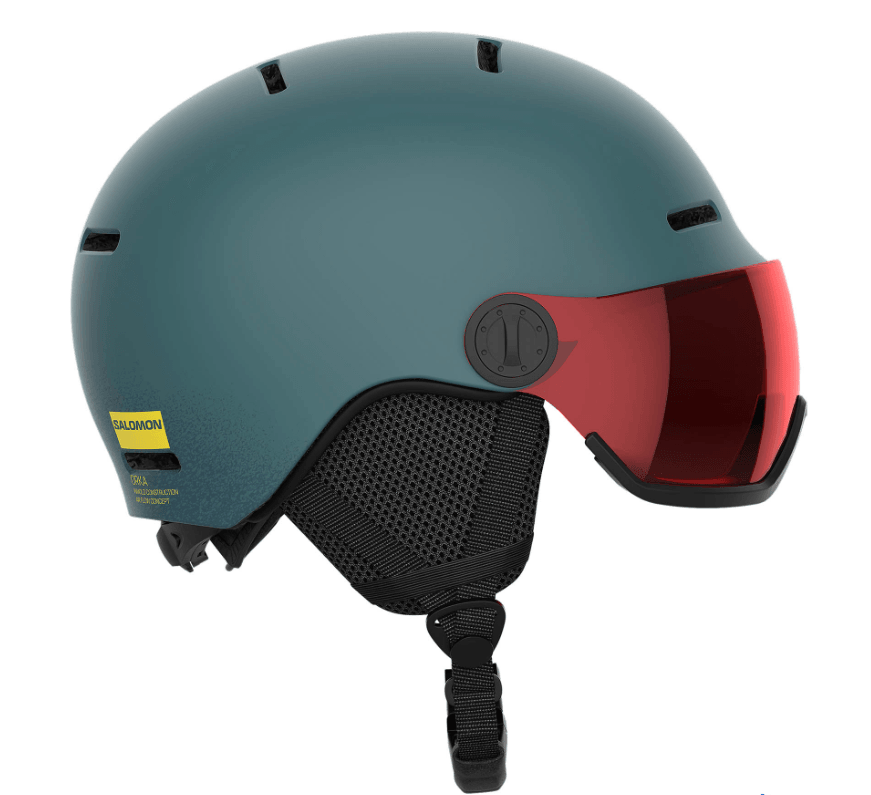 Salomon Dječija Ski kaciga Orka Visor Universal FLS, Siva