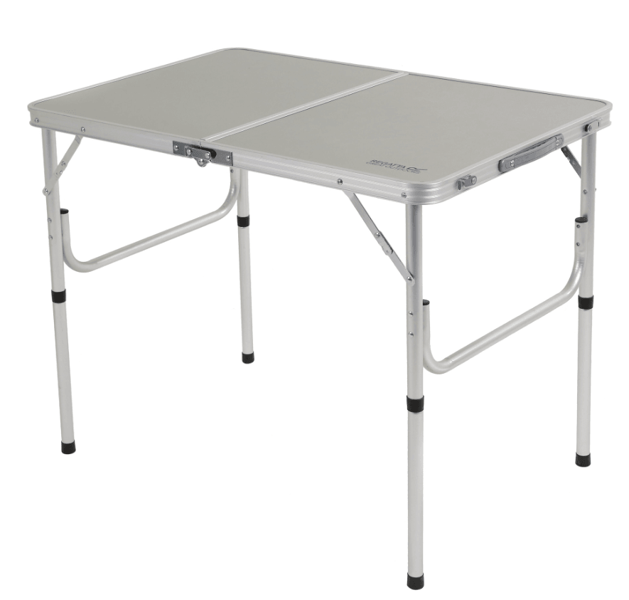 Regatta Outdoors Sklopivi stol Cena Table Lead, Srebrne boje