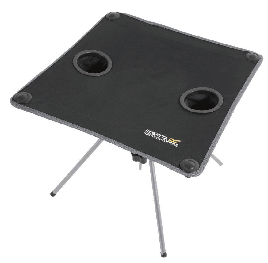 Regatta Outdoors Sklopivi stol Prandeo Table, Crni