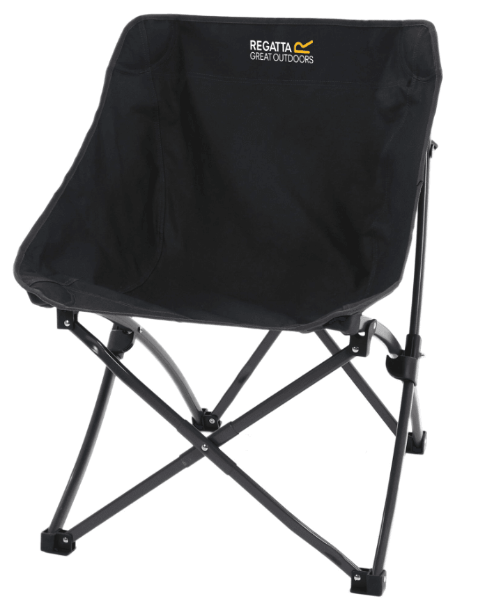 Regatta Outdoors Sklopiva stolica Forza Pro, Crna