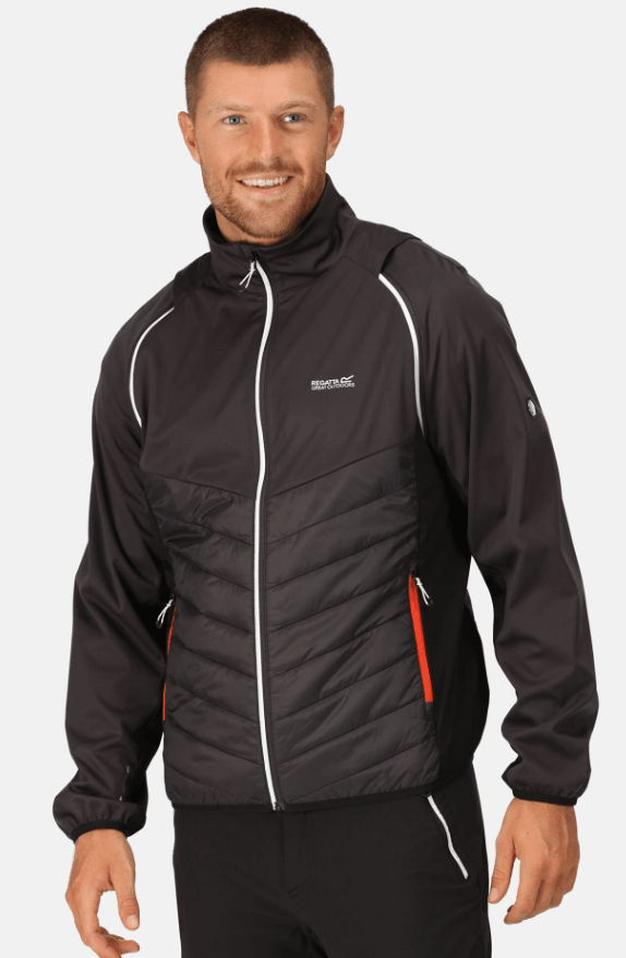 Regatta Outdoors Muška jakna Stern Hybrid Ash, Crna
