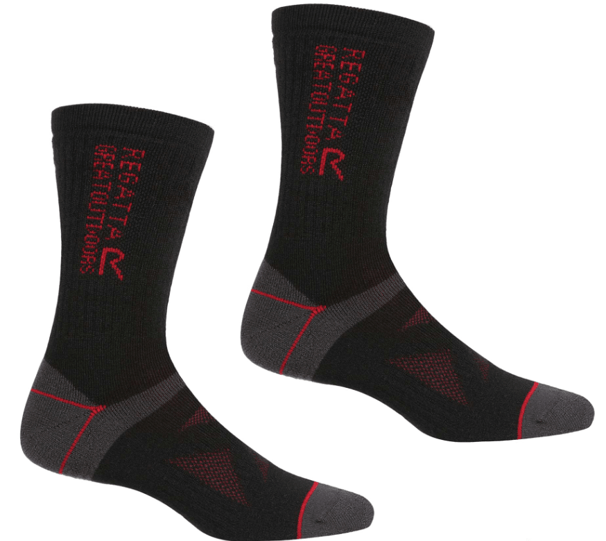 Regatta Outdoors Čarape Wool Hiker (2 para), Crne