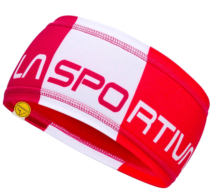 La Sportiva Traka za glavu Diagonal Cerise, Crveno-bijela