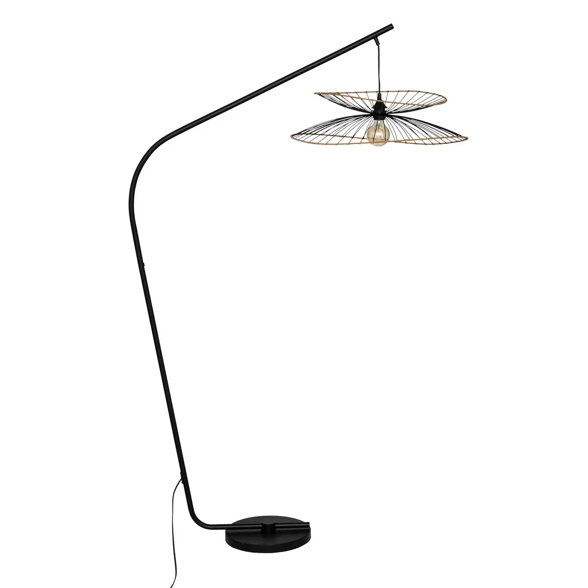 Atmosfera Podna lampa Alara, 177 cm, crne boje