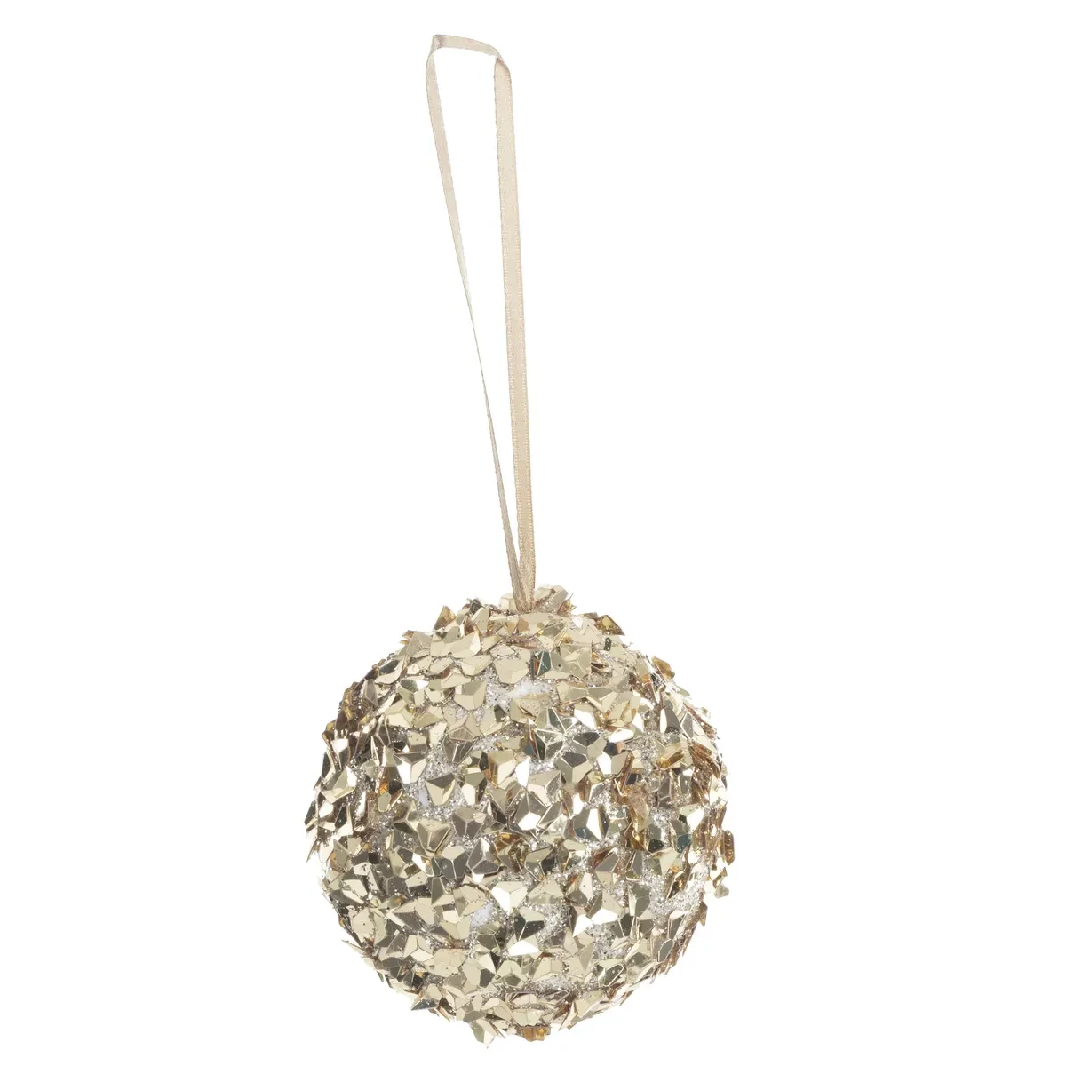 Atmosphera Ukras za jelku, Kugla sa šljokicama, zlatno-srebrne boje