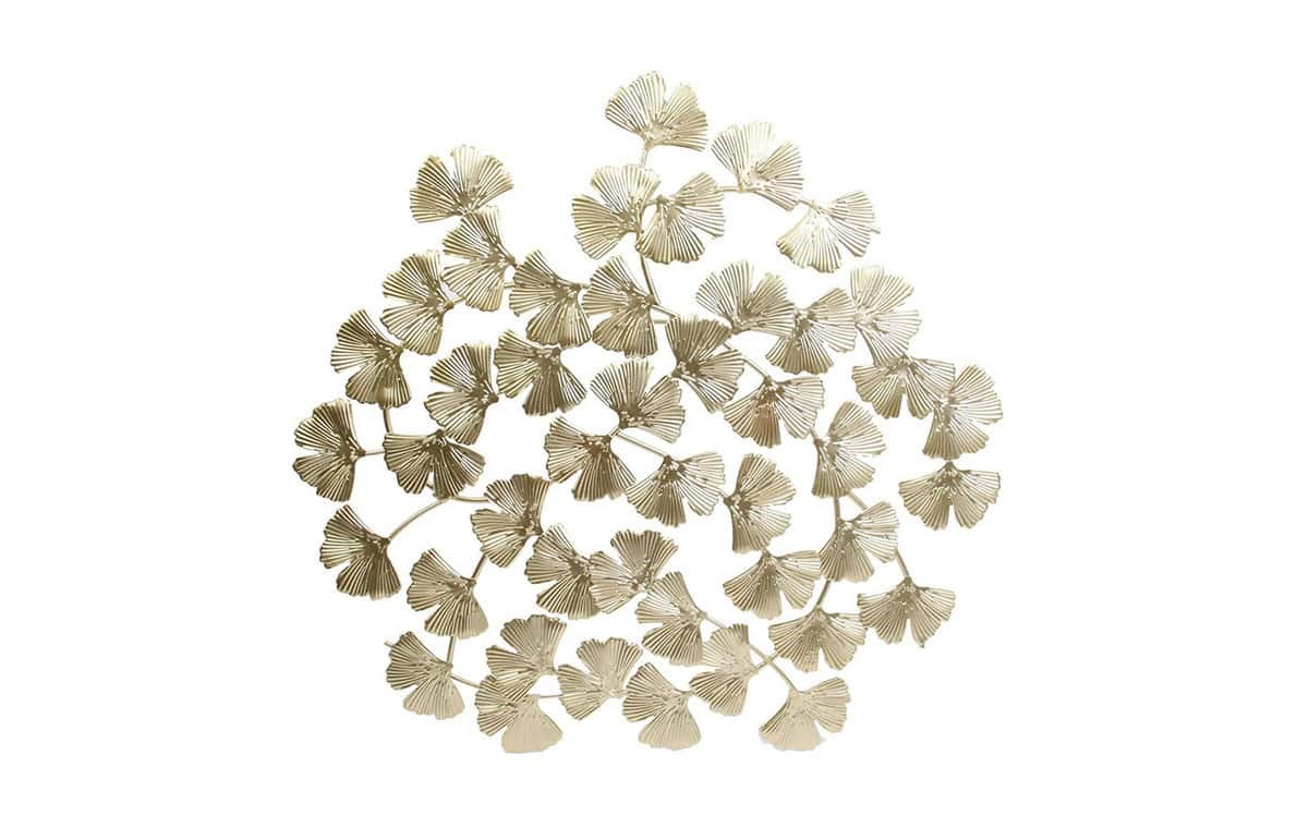 Milleryt Zidna dekoracija, Cvijetovi, zlatne boje