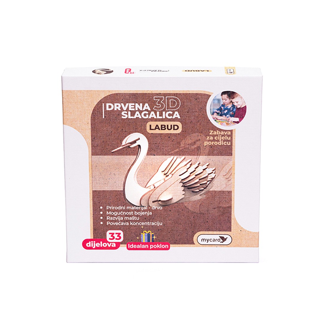 Vrabac Drvene puzzle Lenigmo, Labud