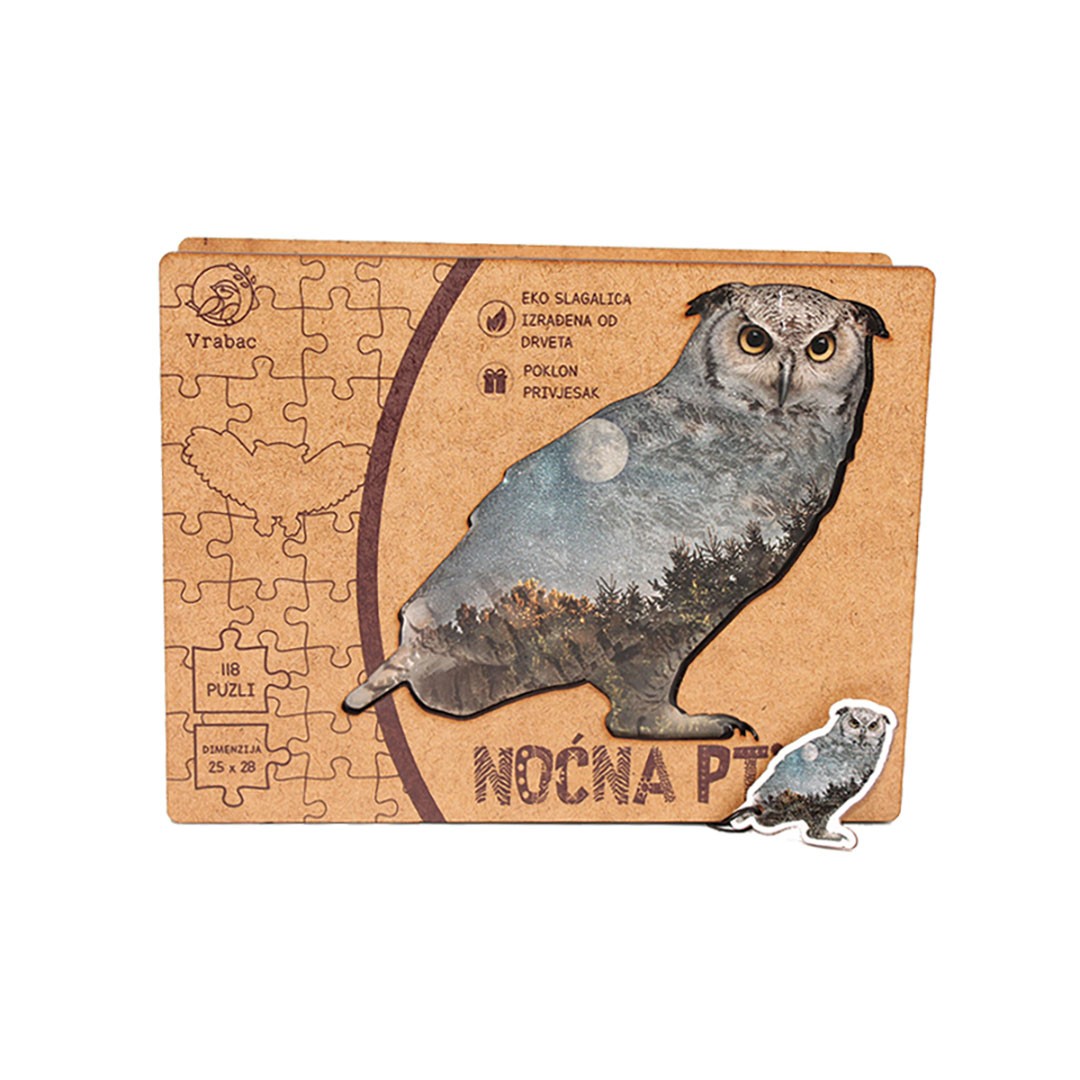 Vrabac Puzle Lenigmo, Calm corner, Sova noćna ptica