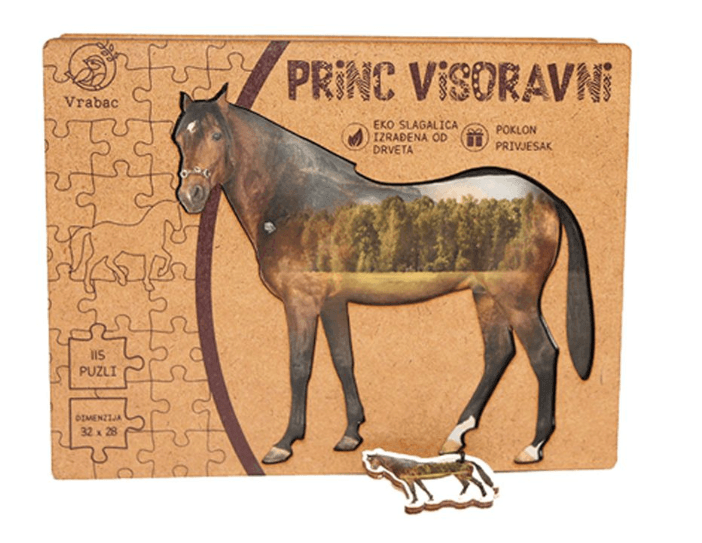 Vrabac Puzzle Lenigmo Konj princ visoravni, 115 komada