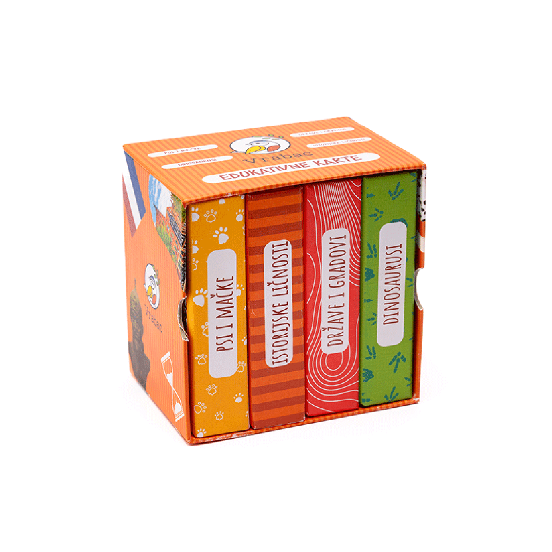 Vrabac Set edukativnih karata Learn&Play