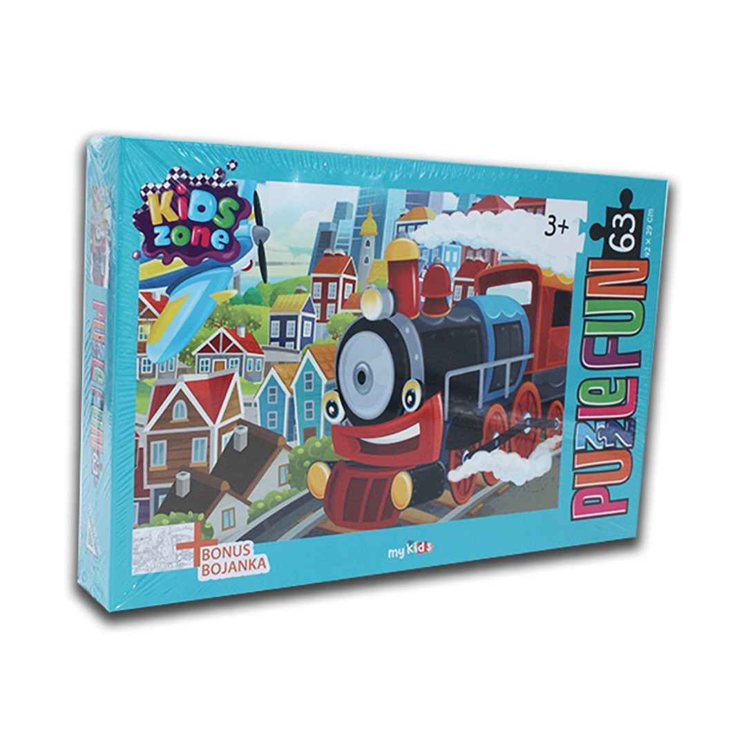 Vrabac Puzzle Fun 63, 42 cm x 29 cm, Vozić