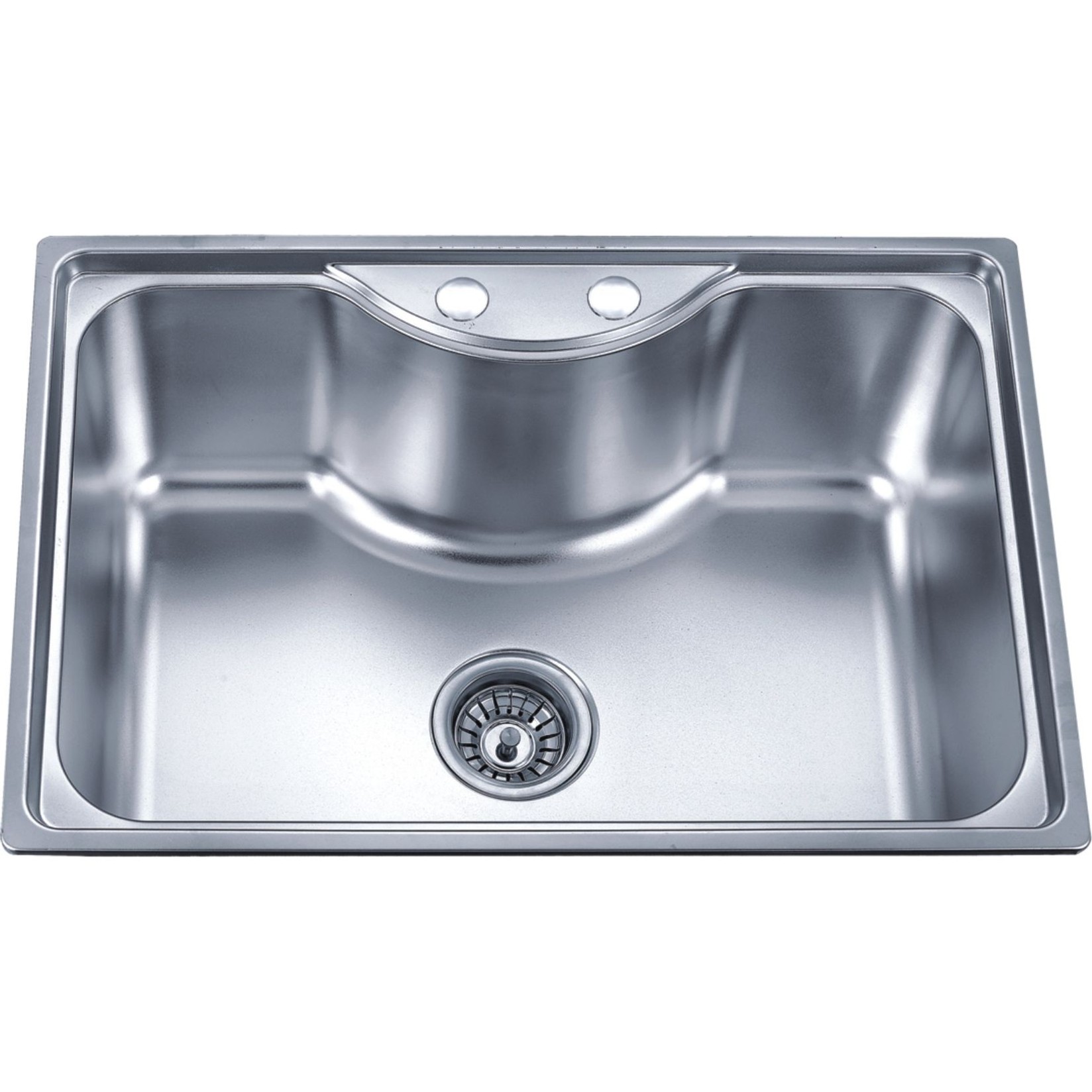 Inter Ceramic Elegant Sink Alpaca, pravokutni, otvor sifona 11 cm, sifon 3, hrom