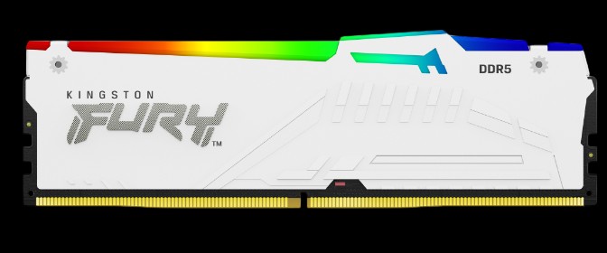 Kingston RAM memorija Kingston 16GB DDR5 6000MHz Fury Beast White RGB CL30