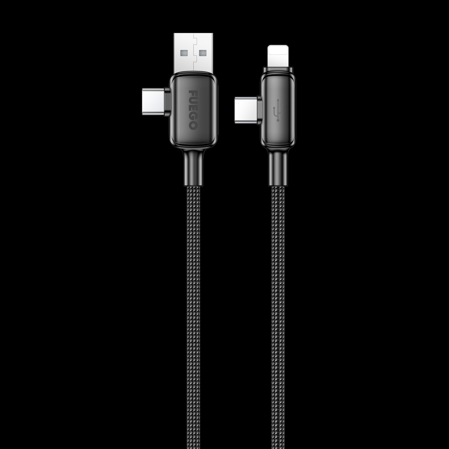 FUEGO Kabl FG181(multiple plugs) 1m crni