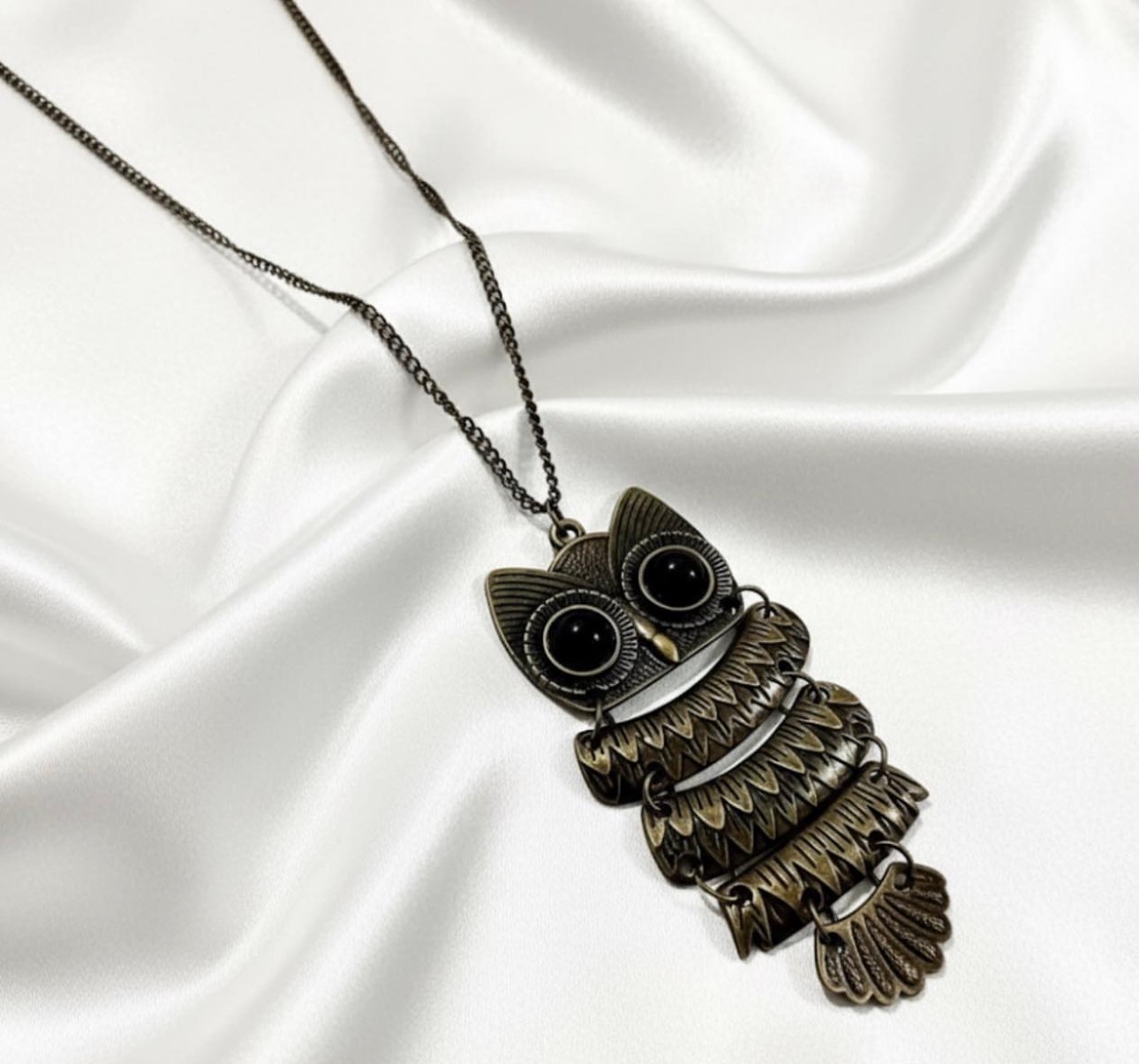 Poludrago kamenje & nakit Ogrlica Sova