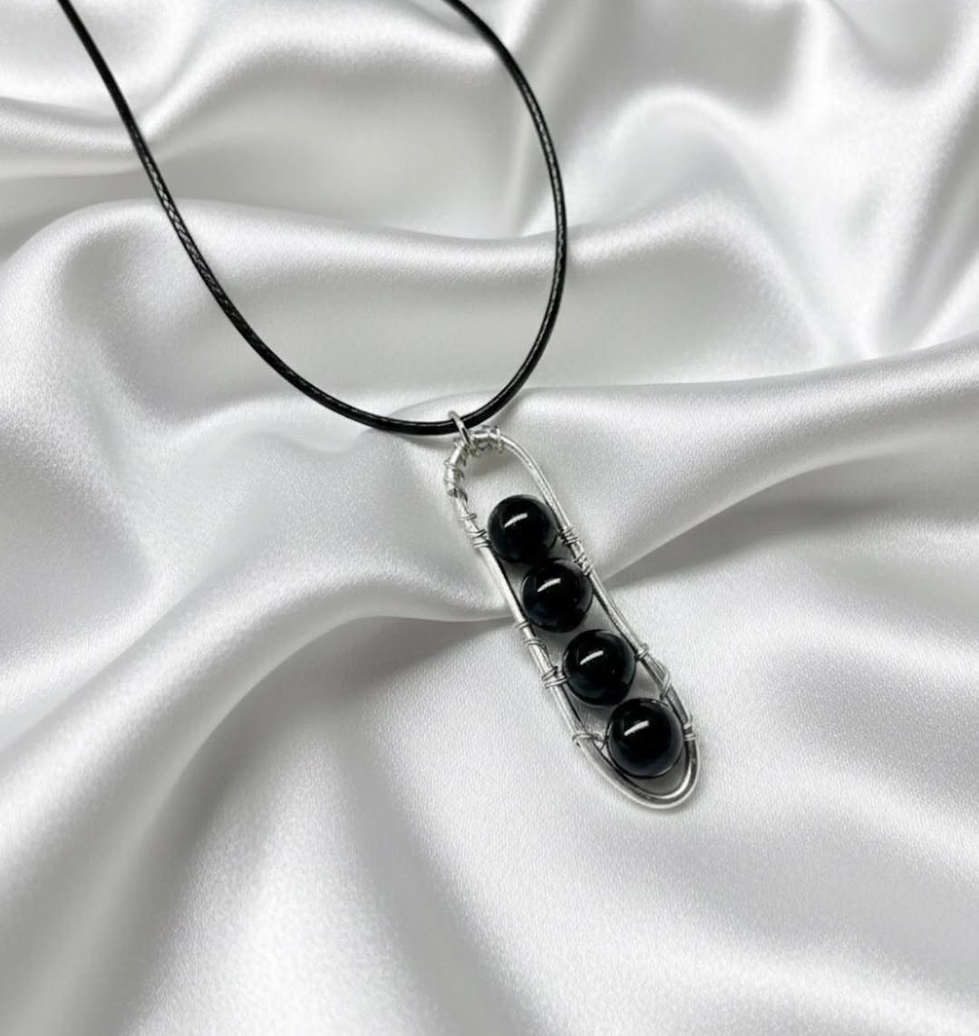 Poludrago kamenje & nakit Ogrlica sa crnim turmalinom