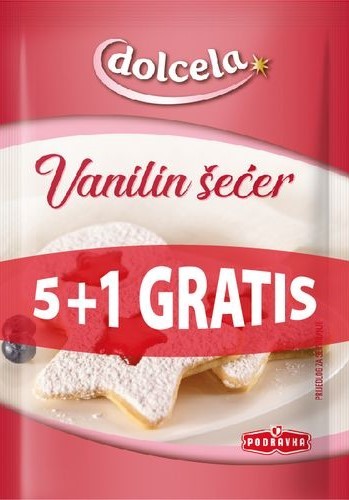 DOLCELA Vanilin šećer 8g 5+1 gratis