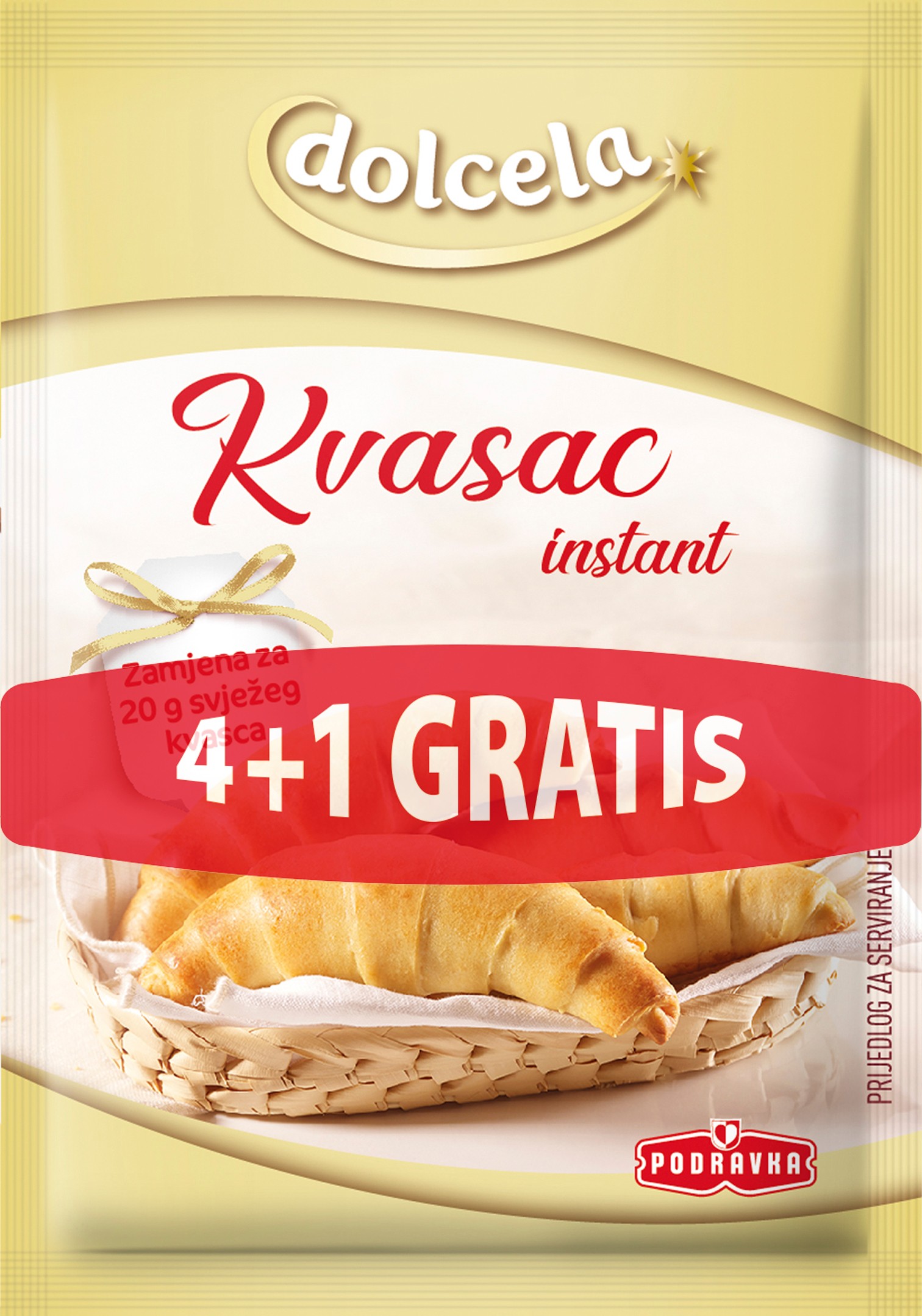 DOLCELA kvasac 7g 4+1 gratis