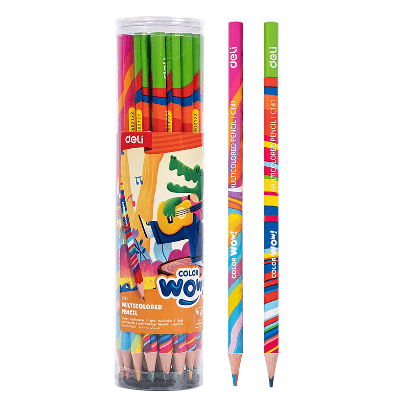 Deli Drvene bojice 4 boje multikolor EC141, 28 komada