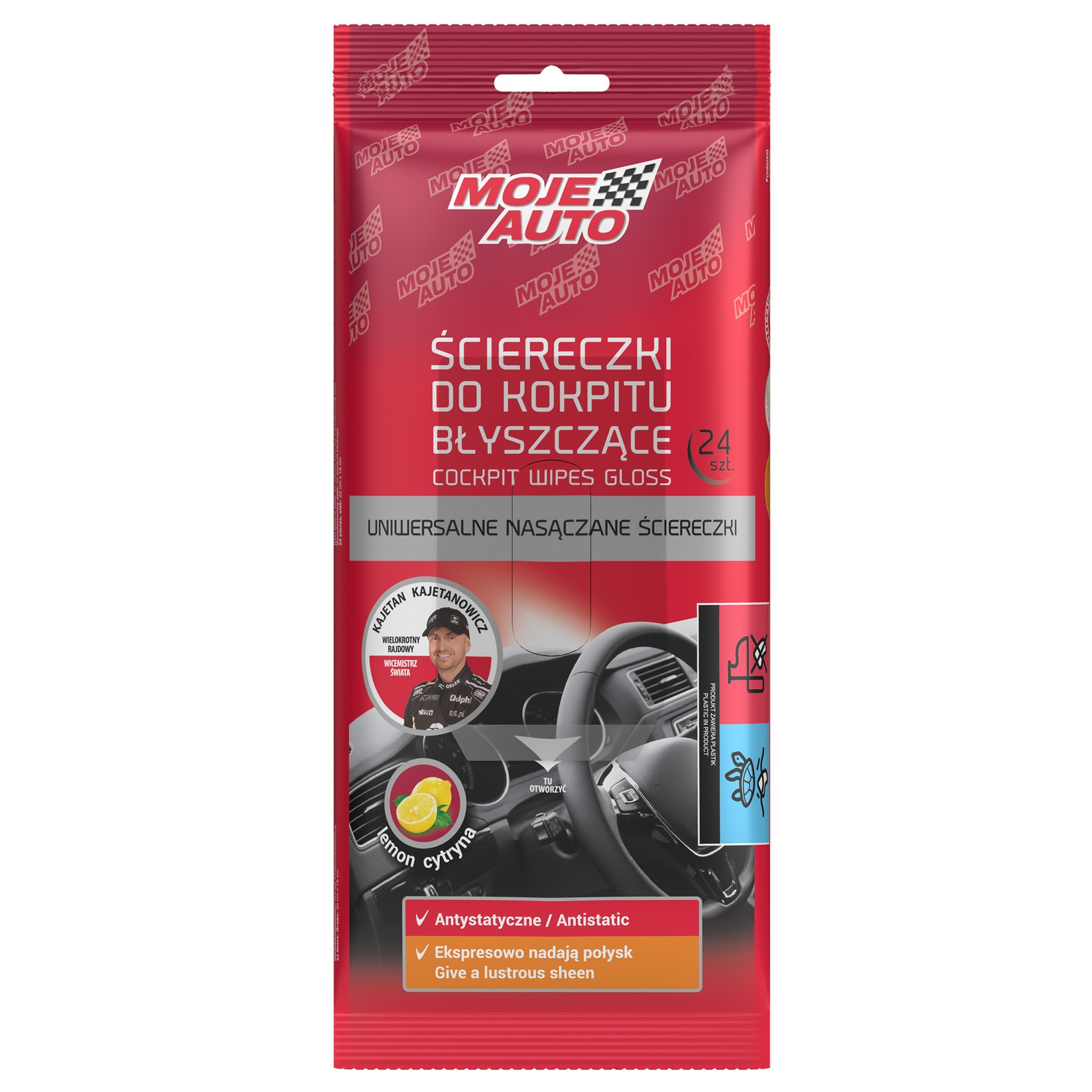 MA Cockpit vlažne maramice sa sjajem limuna, 24 kom