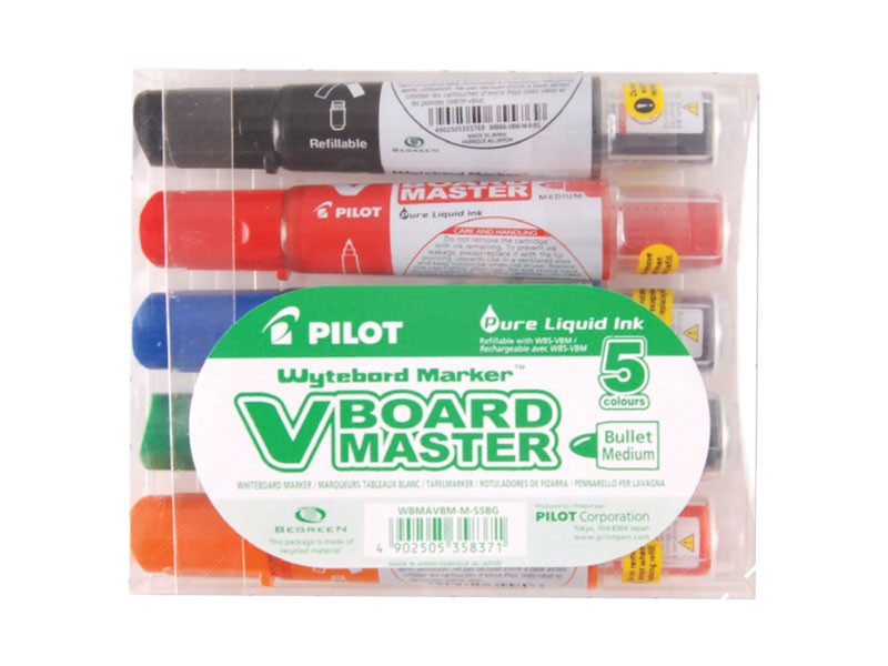 PILOT Marker za ploču V Board master, 5 komada